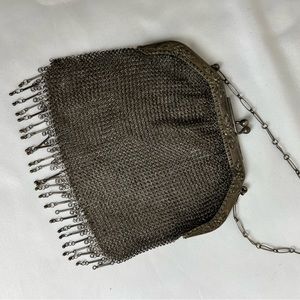 Vintage Silver Mesh Purse